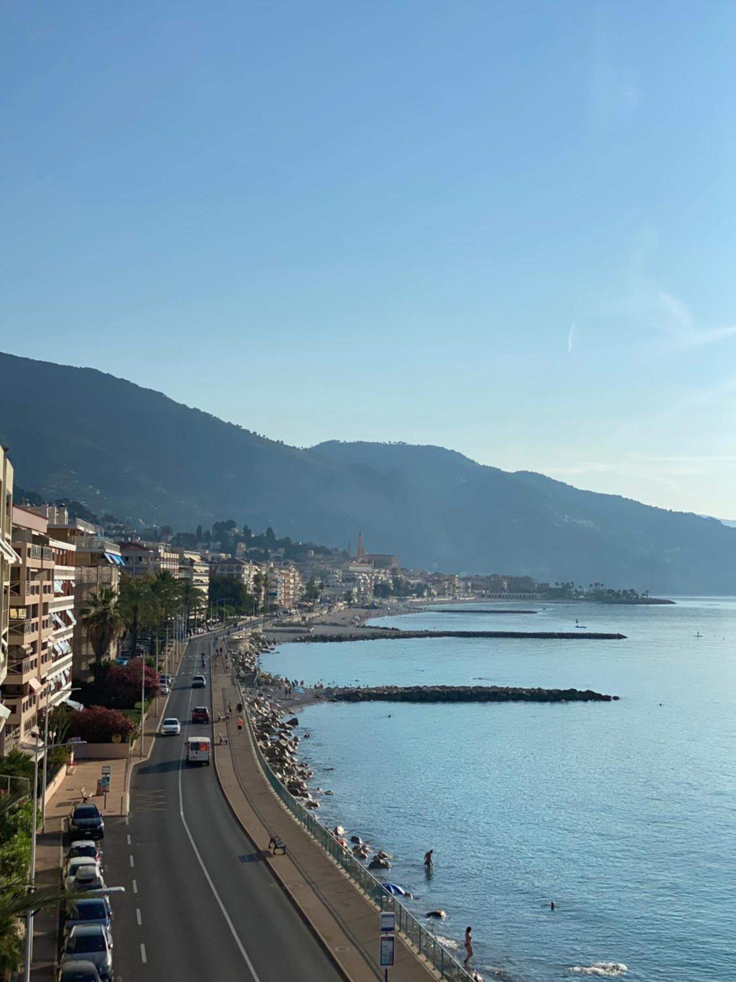 Appartamento Sea View Studio, Huge Terrace On The 4Th Floor Mentone Esterno foto